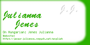 julianna jenes business card